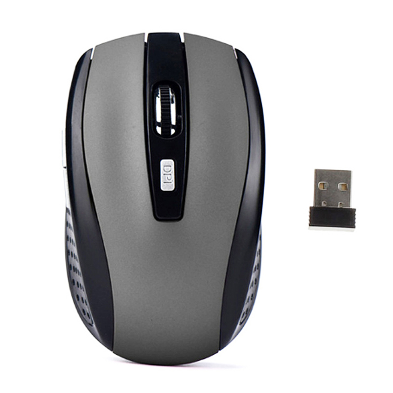 Mysz bezprzewodowa 2.4G przenośna optyczna ergonomiczna mysz do laptopa iPad Tablet Notebook telefon komórkowy mysz biurowa do gier Adapter USB: WHITE