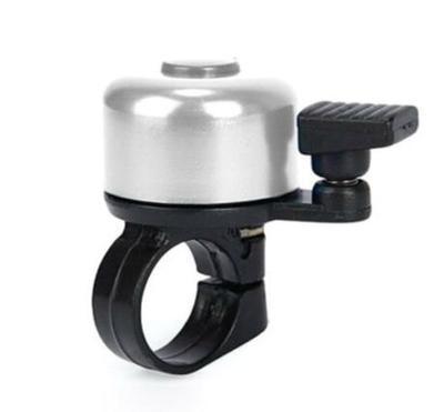 Horn Sound Alarm For Safety Cycling Bicycle Bell Alloy Mountain Road Bike Handlebar Aluminum Alloy Bicycle Call Bike Accessories: silver