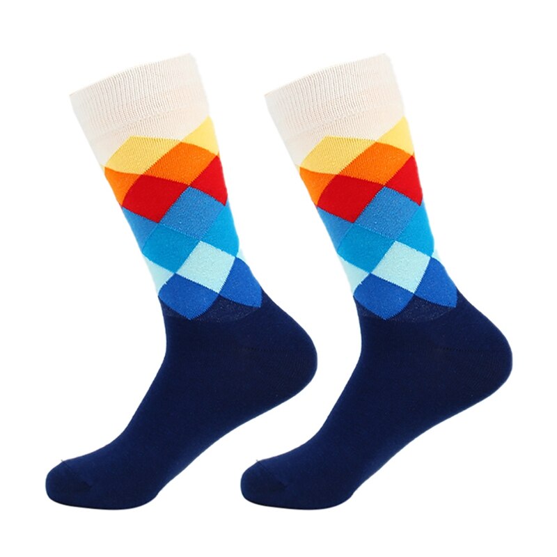 Unisex Sport Socks Gradient Color Style Compression Socks Casual Printed Cotton Blend Dress Long Business Socks1.: A4