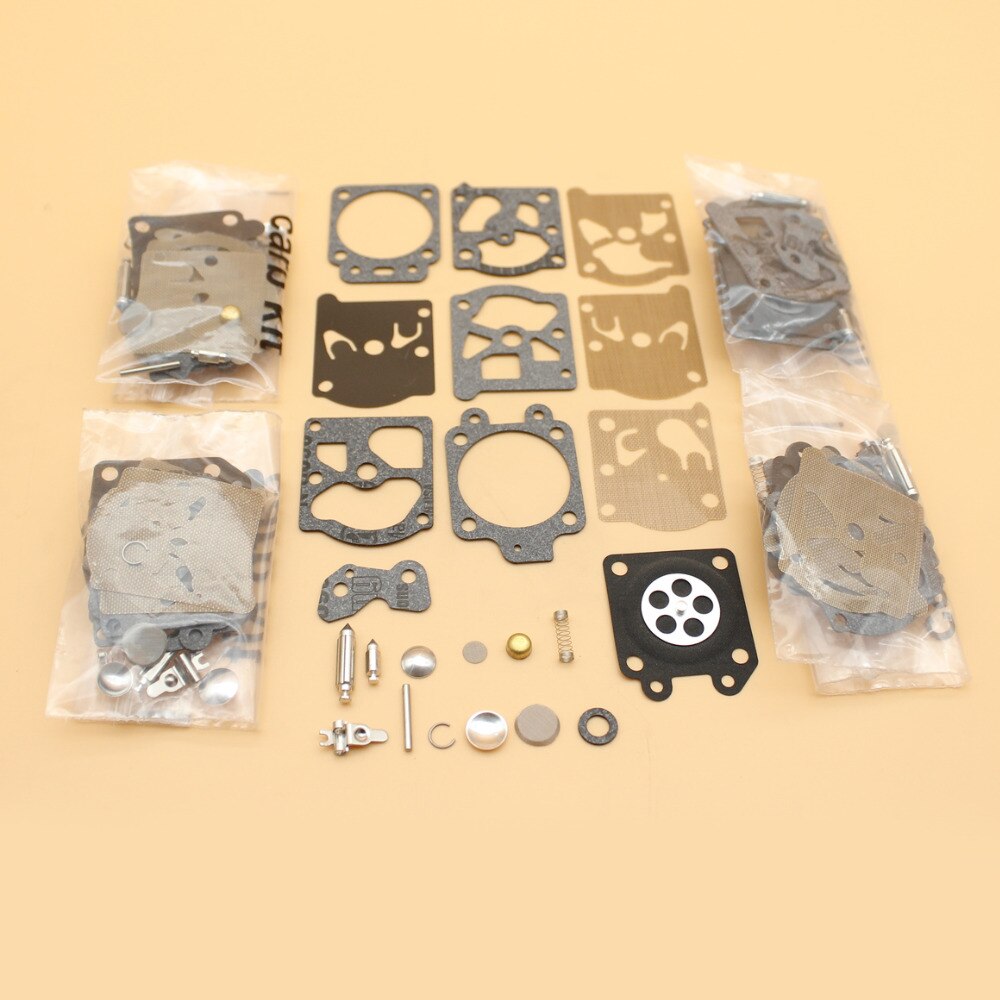 Kit de diafragma de carburador, compatible con Husqvarna 36, 39, 40, 55, 244R, 245R, 132 Homelite, motosierra Walbro, K20WAT, K20WT, k20, k20y, H20WT, lote de 5 unidades