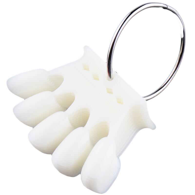 12/24/32 stuks nepnagels tips kleurenkaart nepnagelkunst nagellak gel art tip voorbeeld oefendisplay waaierbord staal manicure tool: 10