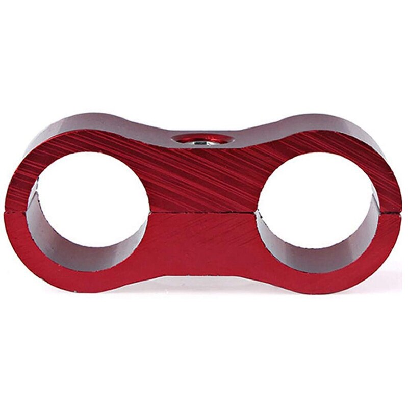 AN10 Double-Hole Oil Pipeline Clamp, Hose Separator Clamp, Install Split Hose Joint Adapter