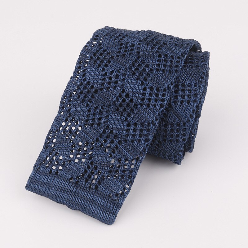 Mantieqingway de Cuello de punto lazos para hombre tejido de poliéster jacquard corbata de negocios casuales hombre de corbata
