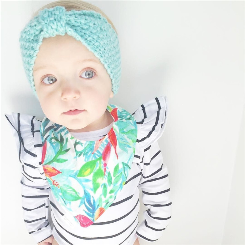 Gestreepte Pasgeboren Ruches Stroken Baby Meisje Lange Mouw Katoen Bodysuit Turnpakje Kleine Kinderen Meisje Kleding