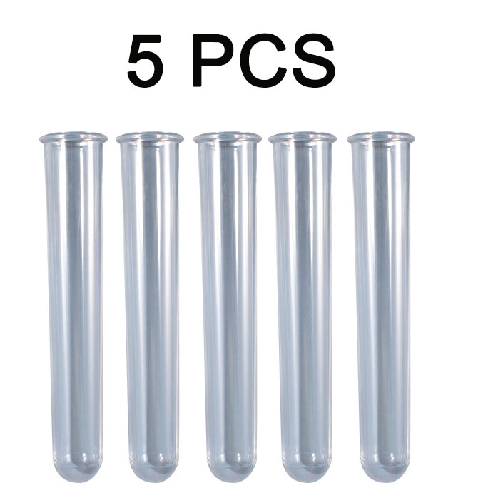 5 stücke Blumen Reagenzglas Vase Acryl Glas DIY Wohnkultur Gips Harz Klar Anzeige-ständer Anlage Inkubator Für Hydrokultur herstellung: Licht Gelb