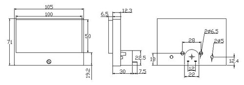 Black VU Meter 50*100 White LED Backlight Level Meter Vu Meter Rear Power Amplifier VU Header