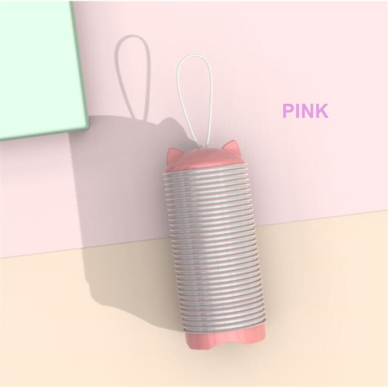 Modelador de Cabelo portátil Recarregável USB Aquecimento Elétrico Rolo Magia Aperto Grande Manual de Ferramentas de Cabelo Estilo de Cabelo DIY: 1pc pink