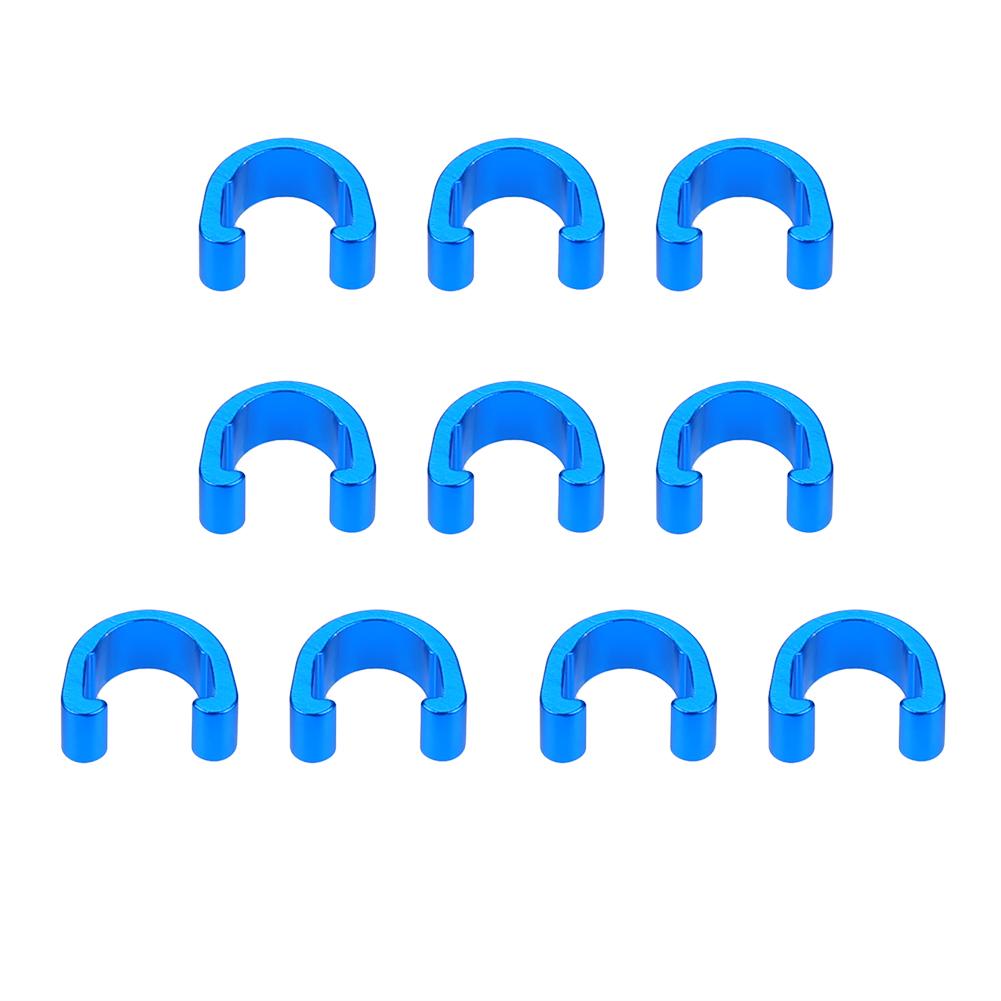 10Pcs Fietsen Mtb C-Clips Slang Rem Gear Kabel Klemmen Aluminium Gids Rem Kabel Clips Road Fiets fiets Accessoires: Sky Blue