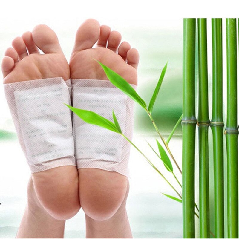 30 Stks/partij Detox Voet Patch Bamboe Pads Patches Met Adhersive Voetverzorging Tool Verbeter Sleep Afslanken Voet Sticker