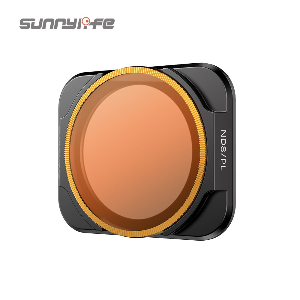 Sunnylife Lens Filters For DJI Mavic Air 2S Glass Lens Filter Set CPL/ND/PL16/32 ND Angle Adjustable For DJI Drone Accessories: ND8 PL filter