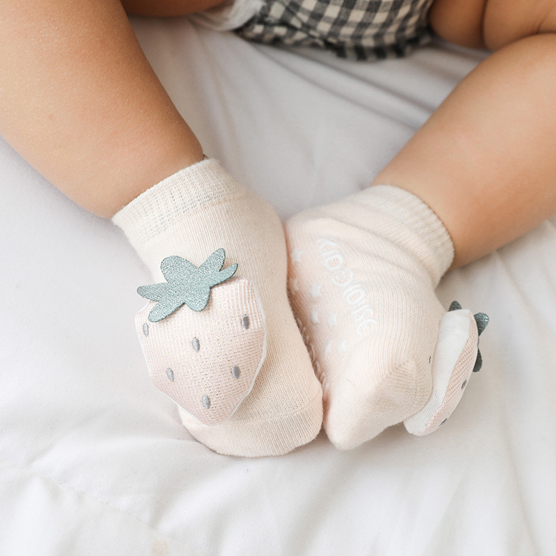 Baby Girls Boys Cartoon Ankle Socks Cotton Newborn Anti- Slip Floor Sock fruit Brand Summer