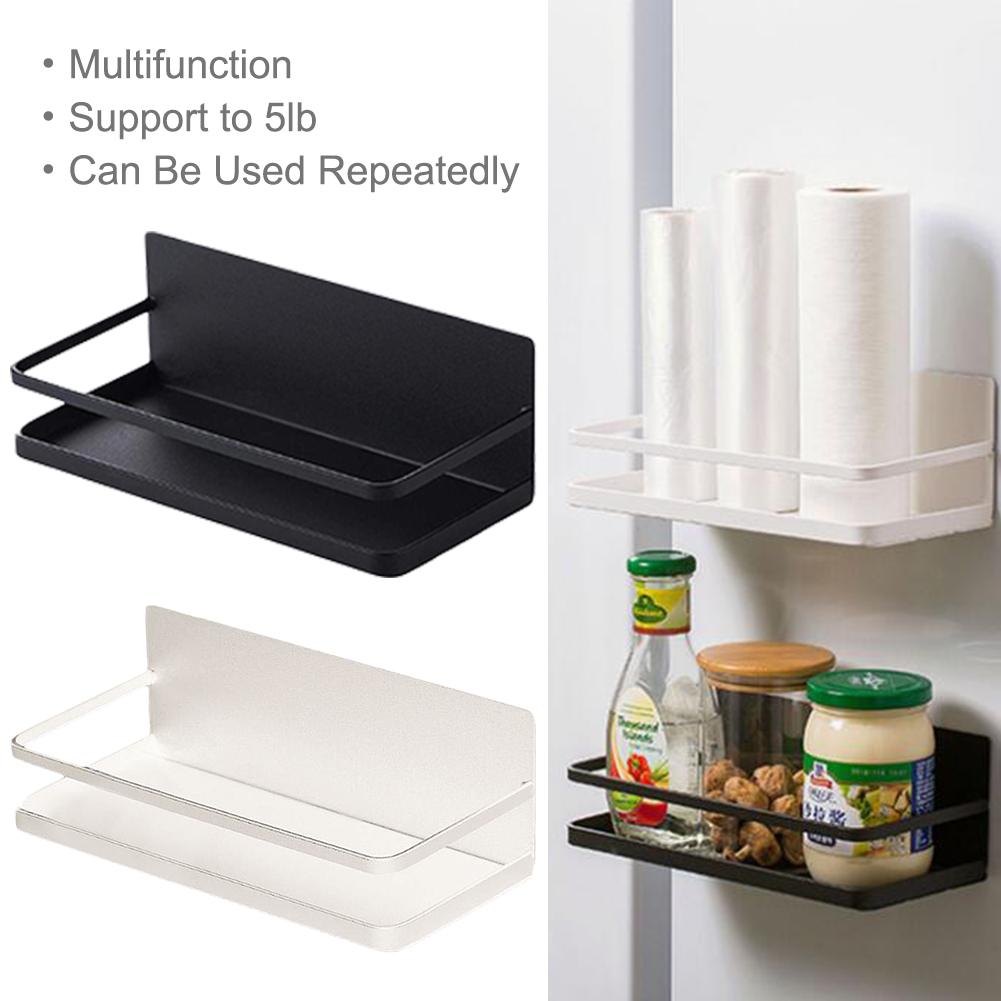 Étagère magnétique en acier inoxydable, solide et Durable pour le stockage des épices au réfrigérateur, organisateur de cuisine, étagère d&#39;assaisonnement