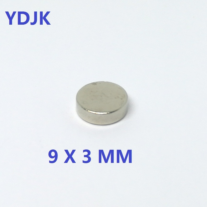 10 20 50 100 Stks/partij Disc Magneet 9*3 N35 Ndfeb Zeldzame Aarde Permanente Magneet 9X3 Neodymium magneten 9 X 3