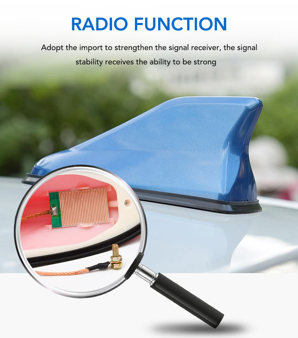 AMPLIFICADOR DE señal FM para coche, antena de Radio con aleta de tiburón para MG ZS, MGZS, Hecto 350, MG6 GT, MGGT, GS, MGS, JAC, Refine S3, S2, S5