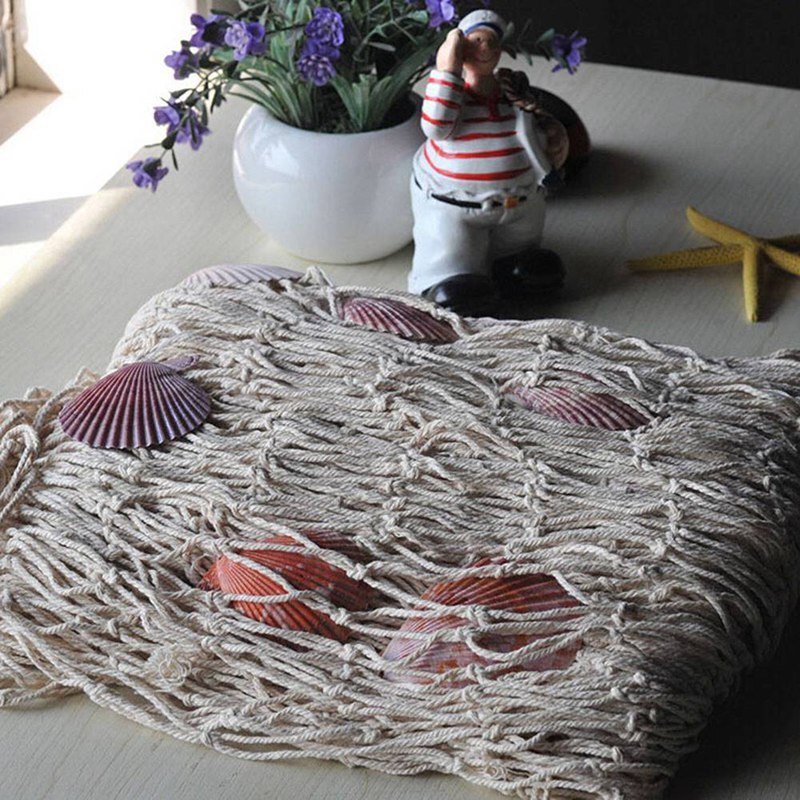 nautyczny dekoracyjna sieć rybacka motyw morski sieć na ryby wystrój robić dekoracji ścian DIY strona główna muszla morze dekoracja robić przydomowego ogrodu: BG2  z 8 muszla