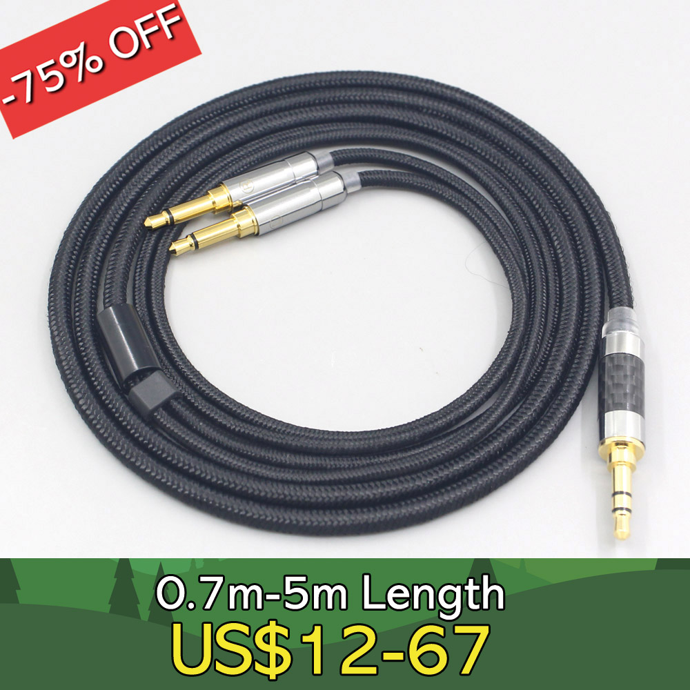Super Zachte Hoofdtelefoon Nylon OFC Kabel Voor Hifiman Sundara Ananda HE1000se V2 HE6se DEVA he400se Arya He-35x Editie XS LN 007533