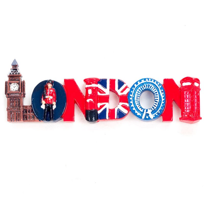 Magnet Refrigerator England London Cubs London Eye London Bridge Refrigerator Magnet Magnetic Refrigerator Souvenirs: 6