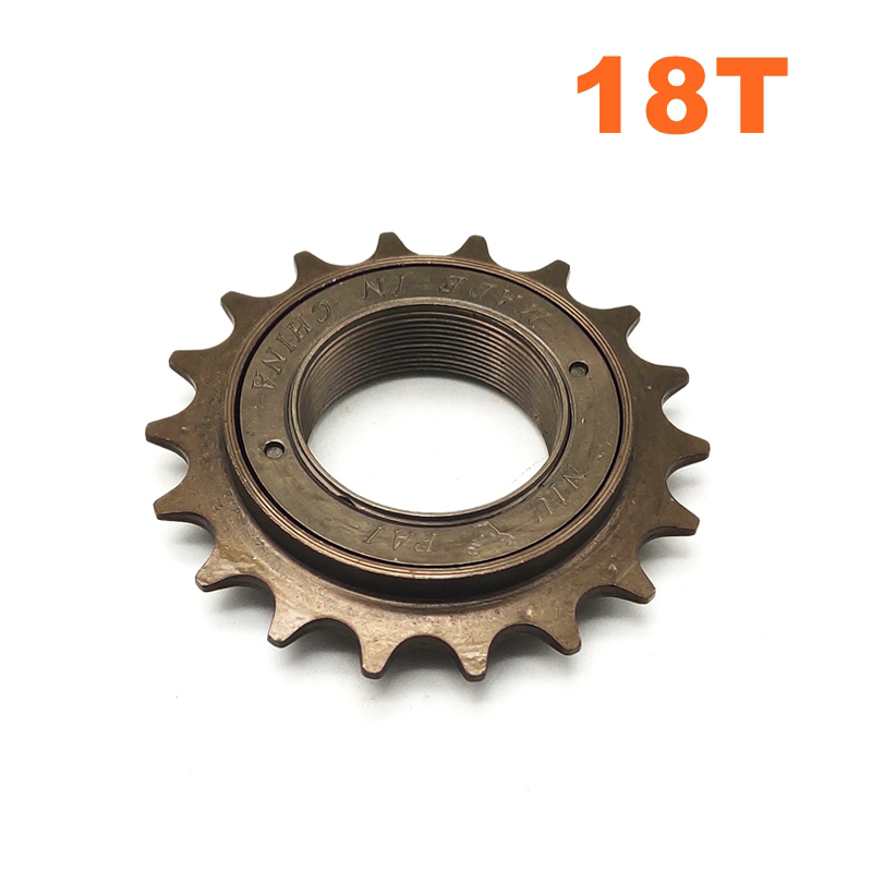 16T 18T 20T 22T Ebike Ruota Libera con Adattatore di base per unire Motore 1/2 "X" 1/8 "Catena di Misura #410 Catena Della Bicicletta per Guida a Sinistra Del Motore: solo 18T freewheel