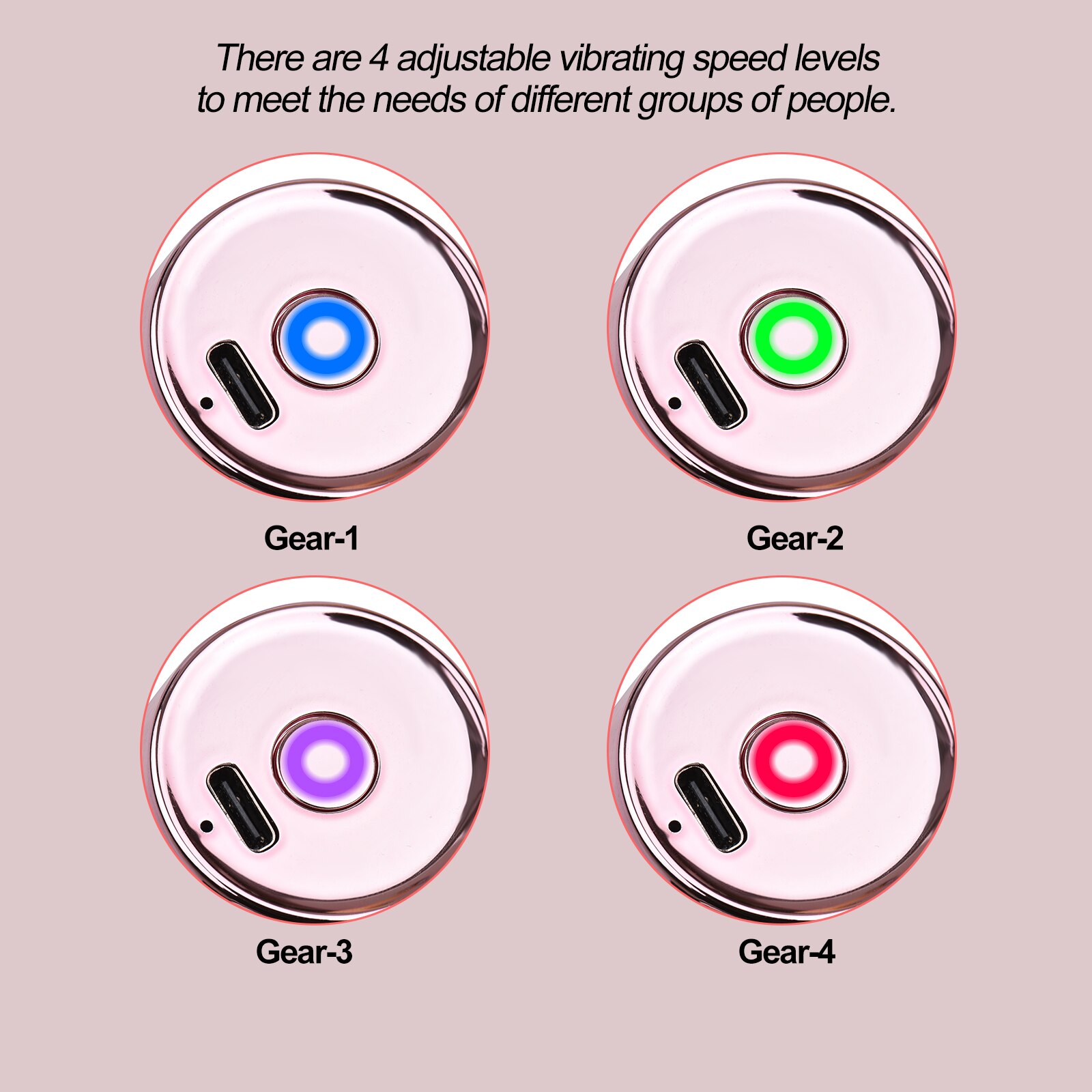 Massage Gun Muscle Relaxation Massager 4 Powerful Vibration Speeds Electric Body Massage Gun with 3 Replaceable Massage Heads