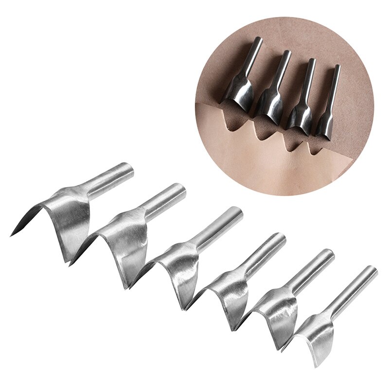 Jiwuo – poinçon en forme de V 10-50mm, outil de bricolage en cuir, ceinture de filet rond en forme de filet, poinçon de coupe de cuir pour la maison, outils de coupe artisanaux
