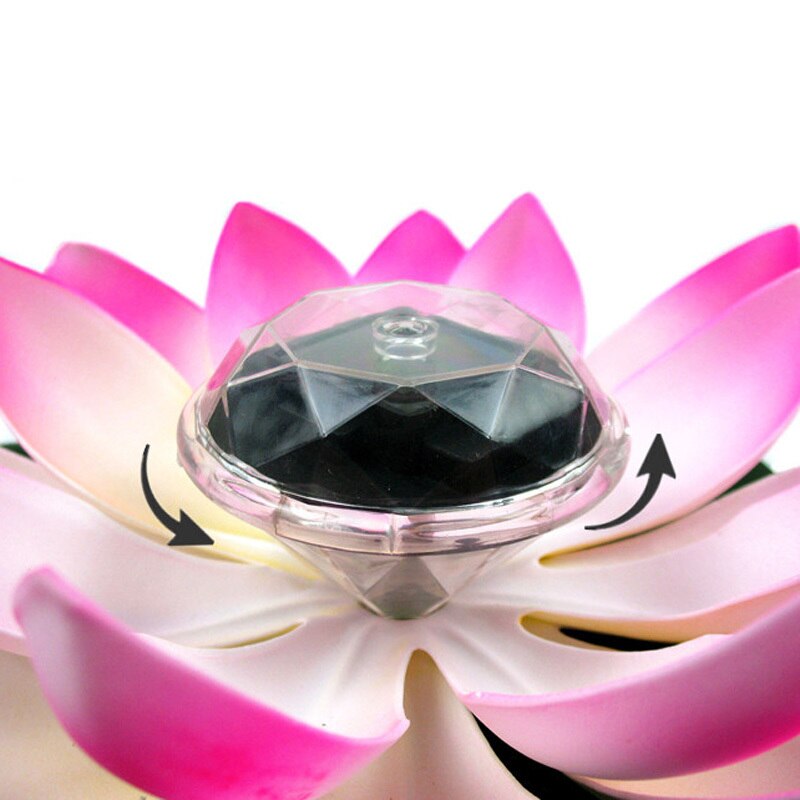Solar Powered LED Lotus Blume Lampe Wasserdicht Outdoor Schwimm Teich Nacht Licht für Garten Pool party nachtlicht decor