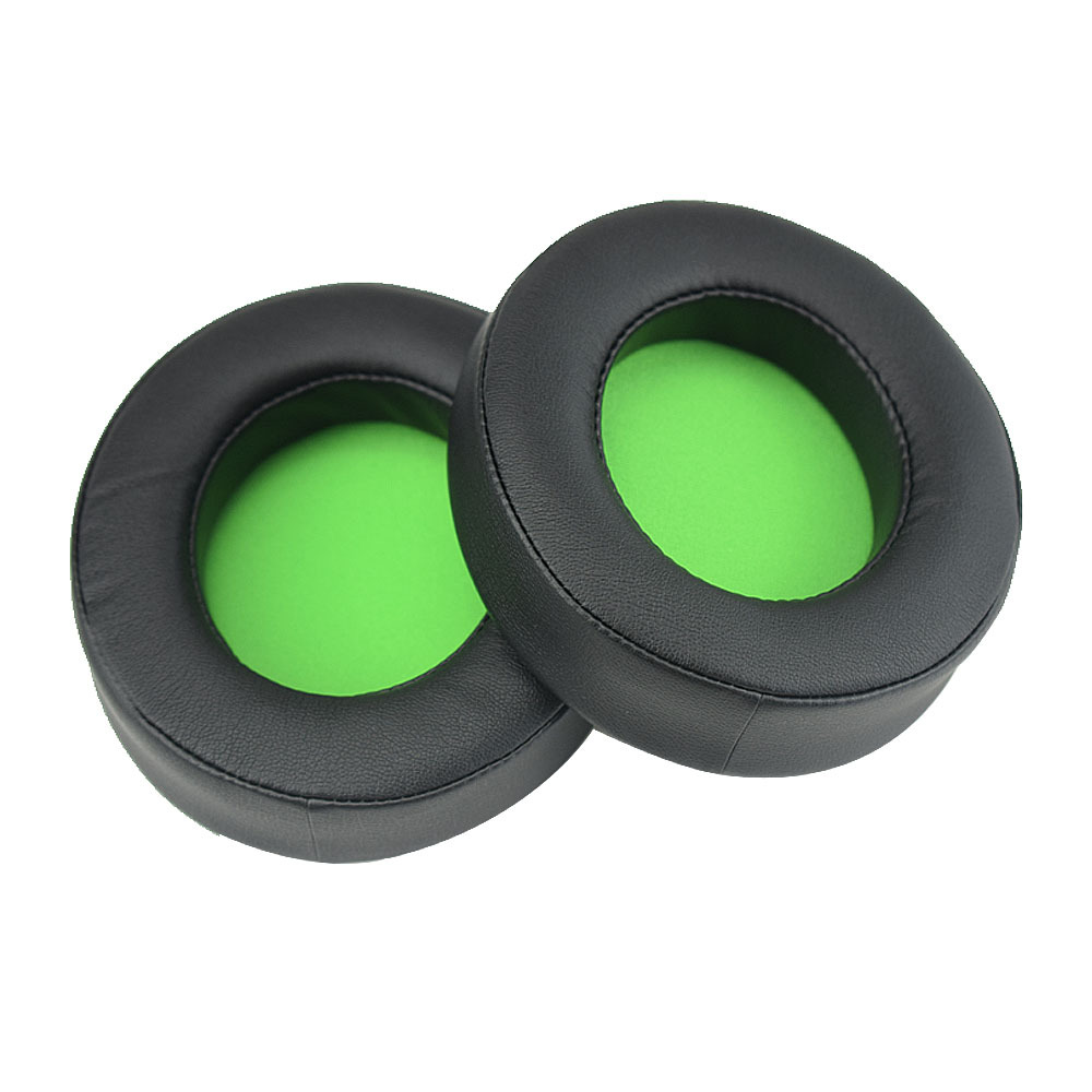Okrągłe owalne wymienne nauszniki piankowe poduszki do słuchawek Razer Kraken 7.1 Chroma V2 USB Gaming Pro V2 Najlepsza cena: BŁĘKITNA