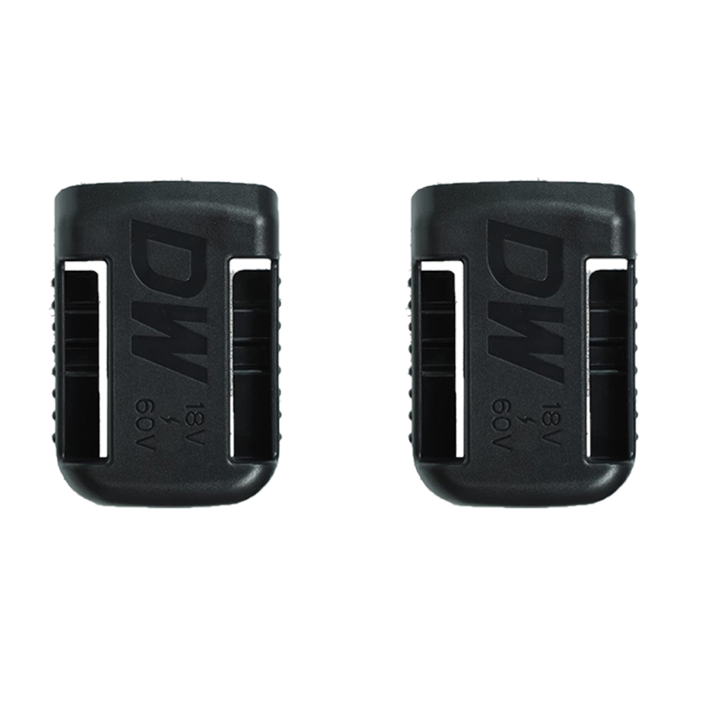 2/3 pcs for Dewalt 18V 20V 60V Battery Holder Wall Storage Mounts Stander Mount Display Hanger Dock Battery Belt Buckle black: 2 pcs black