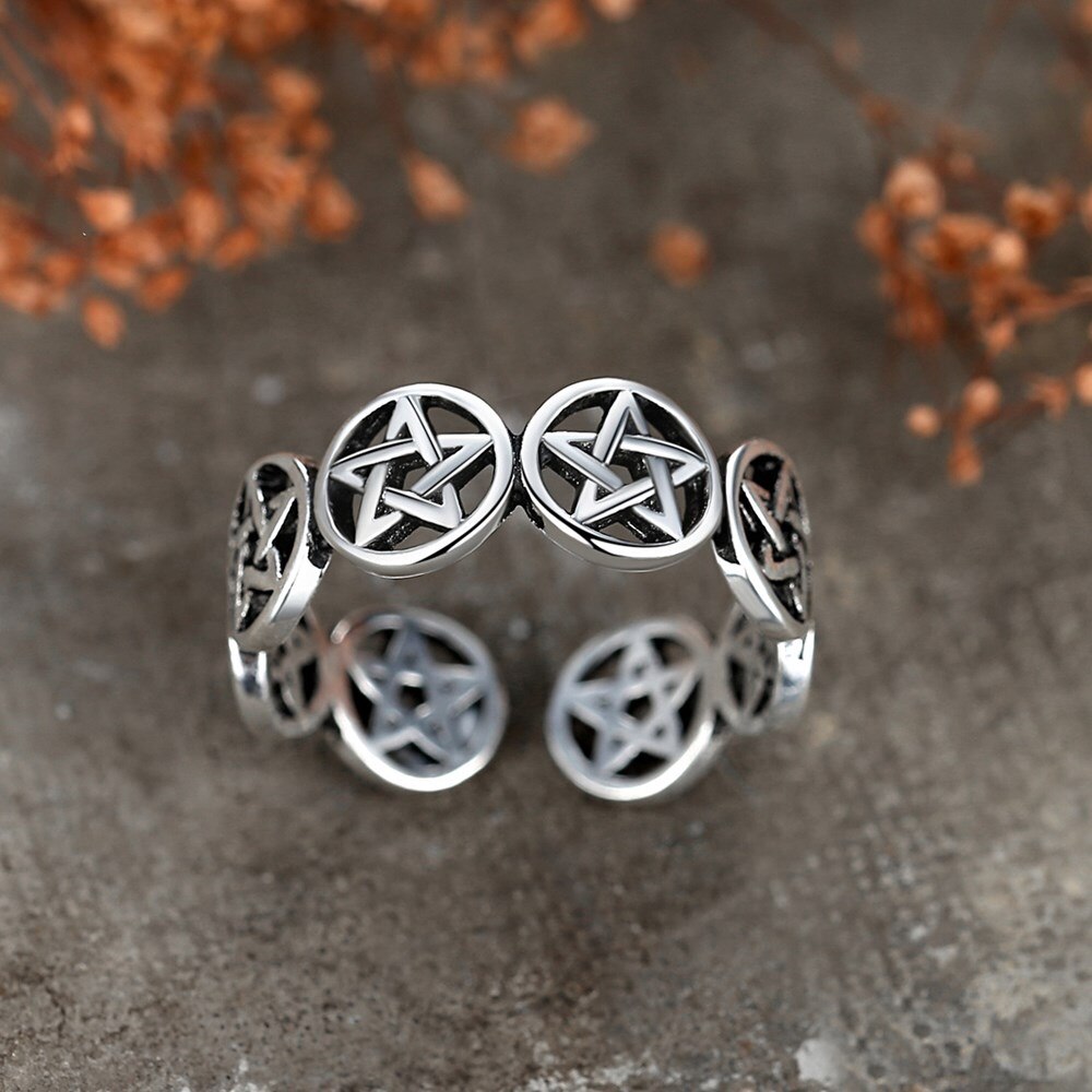NEHZY-bague en argent sterling 925 pour femmes, bijoux rétro, simple, ajustable, étoile creuse, original, à la , offre spéciale