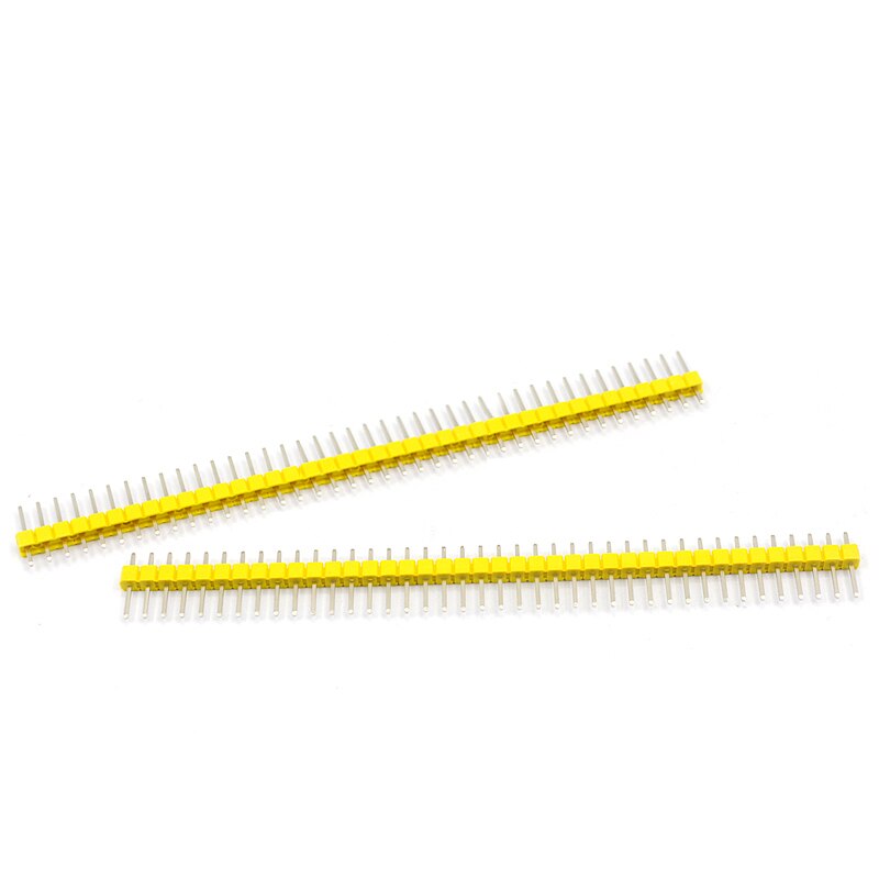 2.54mm Single Row single pin curved Pin Header Connector Strip Curved Needle Electronic Components Round Header connector