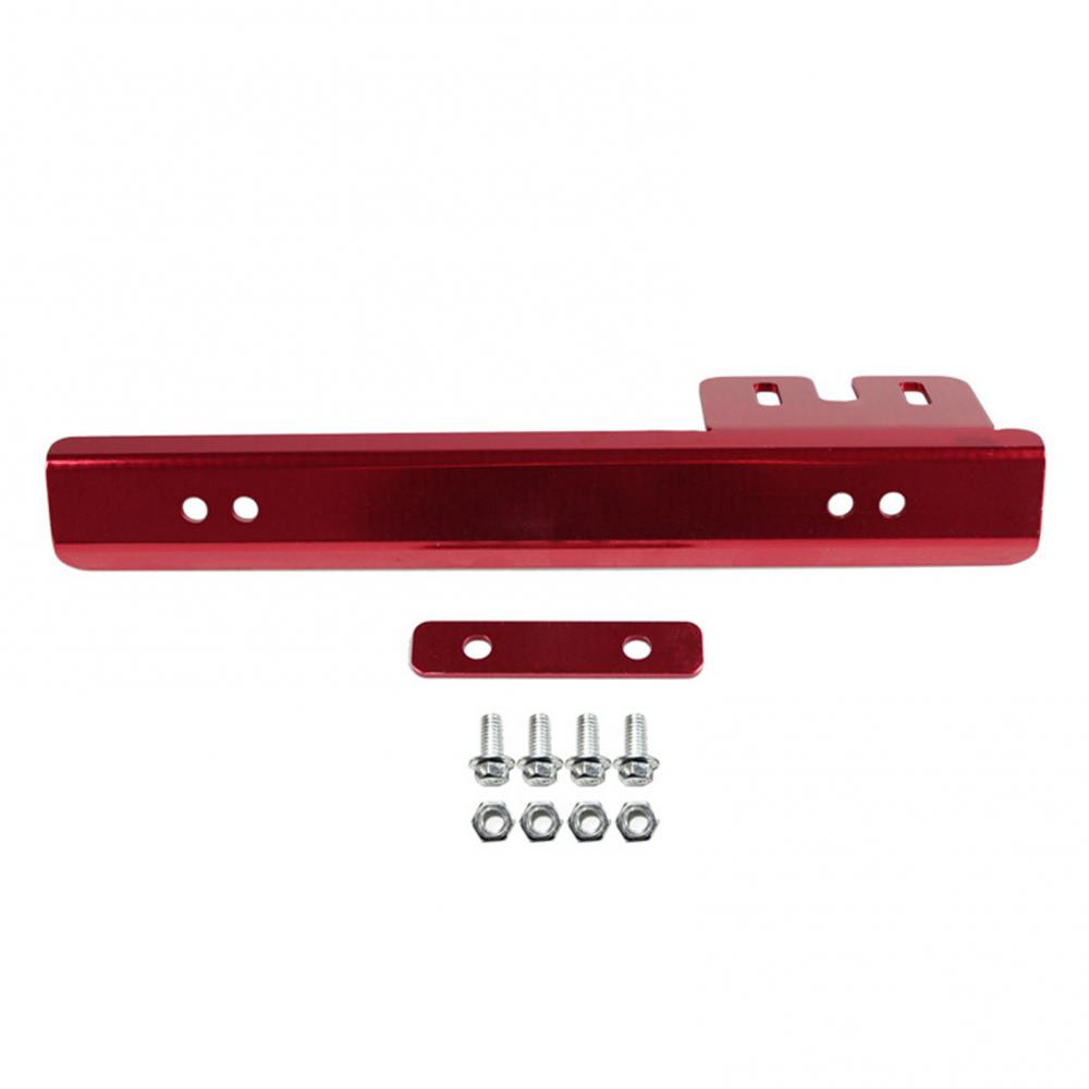JDM Aluminum Alloy Car Number Licence Plate Frame Bracket Automotive Decoration: Red