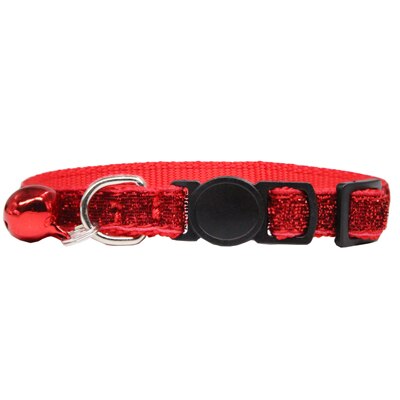 Veiligheid kat breakaway kraag baby hond kat kleur ID kraag katten puppy honden quick Release kraag ketting met bell: Rood