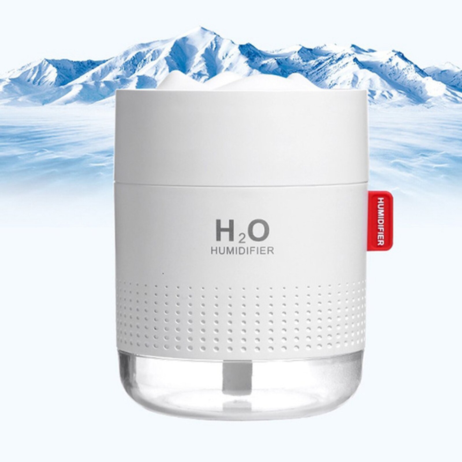 Electric Air Diffuser Aroma Humidifier LED Light Home Car Relax Diffuser: white