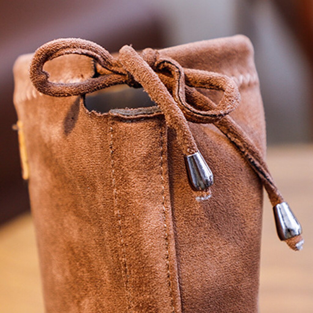 Kleinkind Baby Mädchen Solide Herde Stiefel Kleinkind Mädchen Mit Gürtel Lange draussen Schuhe Winter stiefel für mädchen freundlicher lässig stiefel