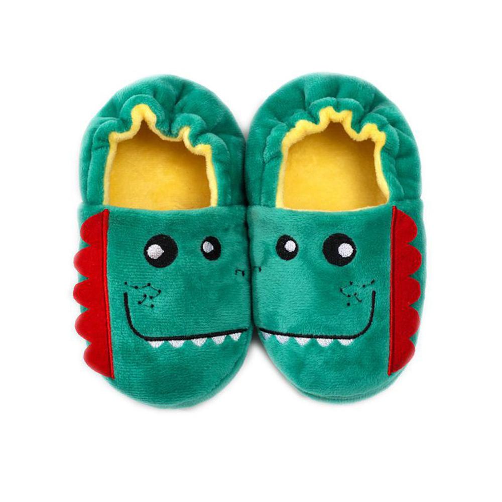 Toddler Infant Winter Casual Cute Shoes Kids Baby Warm Shoes Boys Girls Cartoon Soft-Soled Slippers
