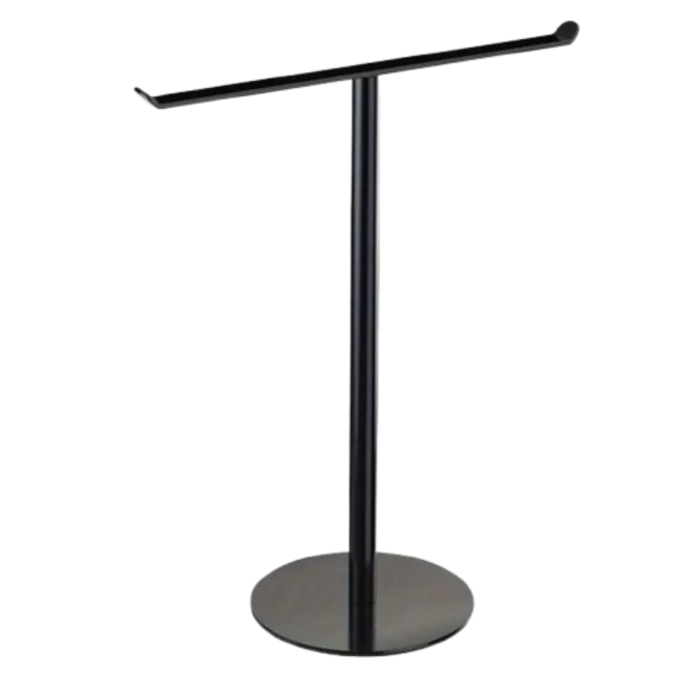 Stainless Steel Bath Towel Stand T-Shape Modern Style Bathroom Towel Hanger Waterproof Creativity Towel Bar Rack Countertop: Gris claro