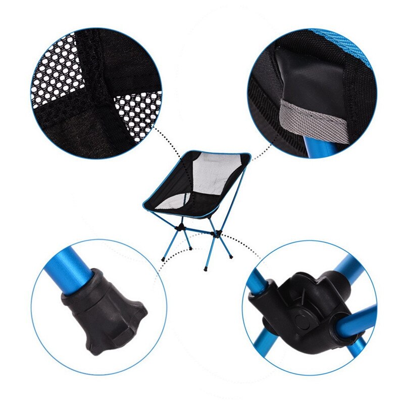 Sillas plegables ligeras y compactas para acampar, silla plegable portátil para exteriores, playa, pesca, senderismo, Picnic, Viajes
