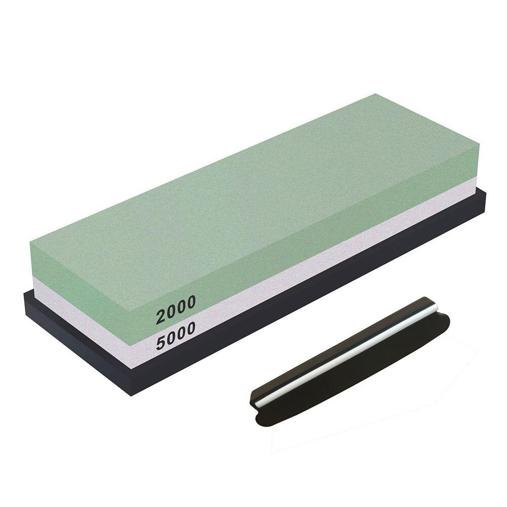 Whetstone, Double-Sided Knife Sharpening Stone Set Knife Sharpener Combination Waterstone Kits with Non-slip Silicone: Light Green