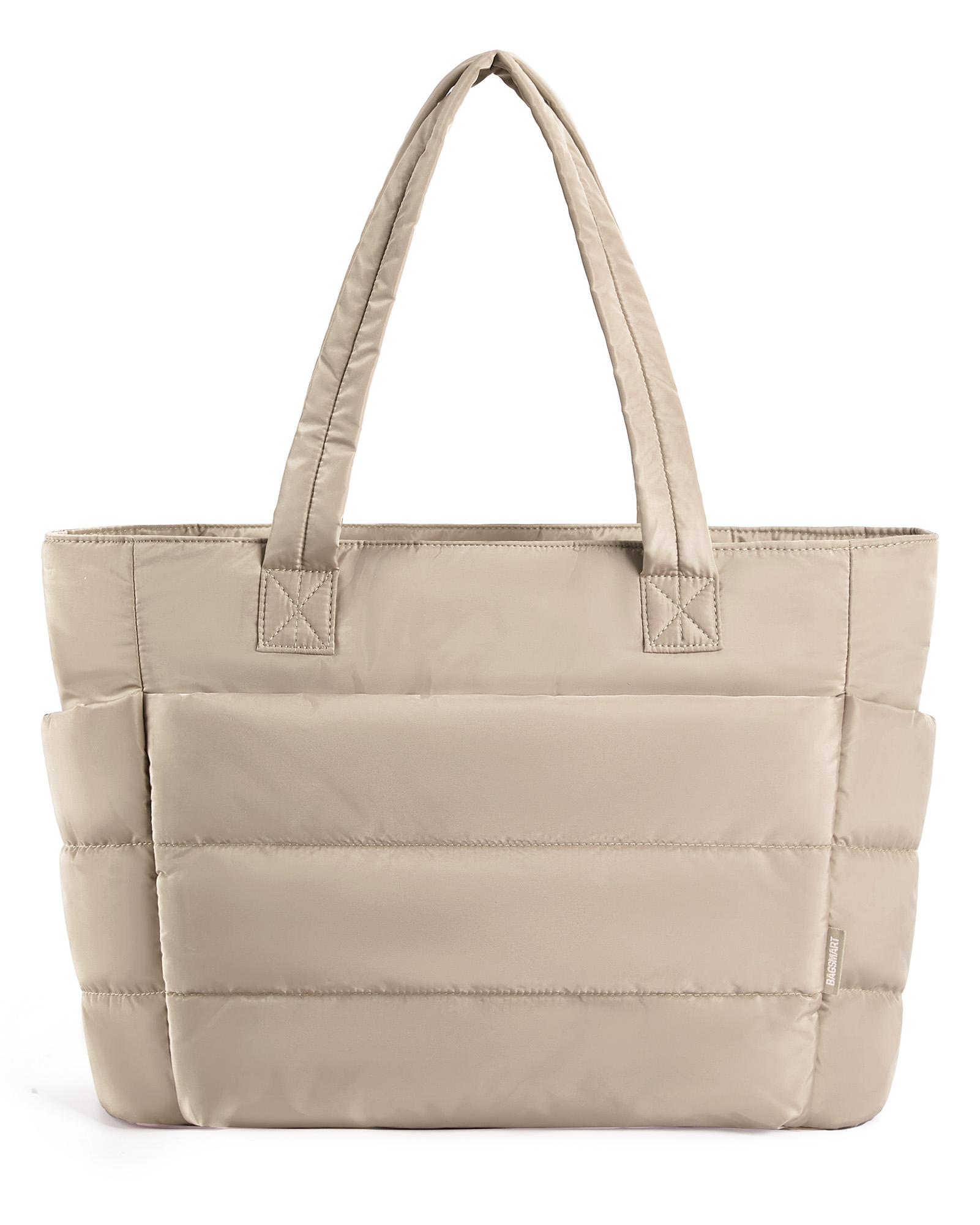 BAGSMART Bolsa feminina de grande capacidade, cor sólida, bolsa versátil para viagens, trabalho, estudante, classe, sacola de compras: CAMEL