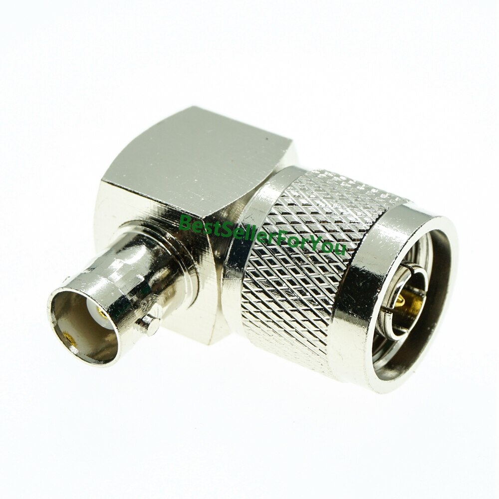 N type hann-hunn-til-bnc-hann-hunplugg rf koaksialadapter-kontaktadaptersett: 1 stk bnc n-kjw
