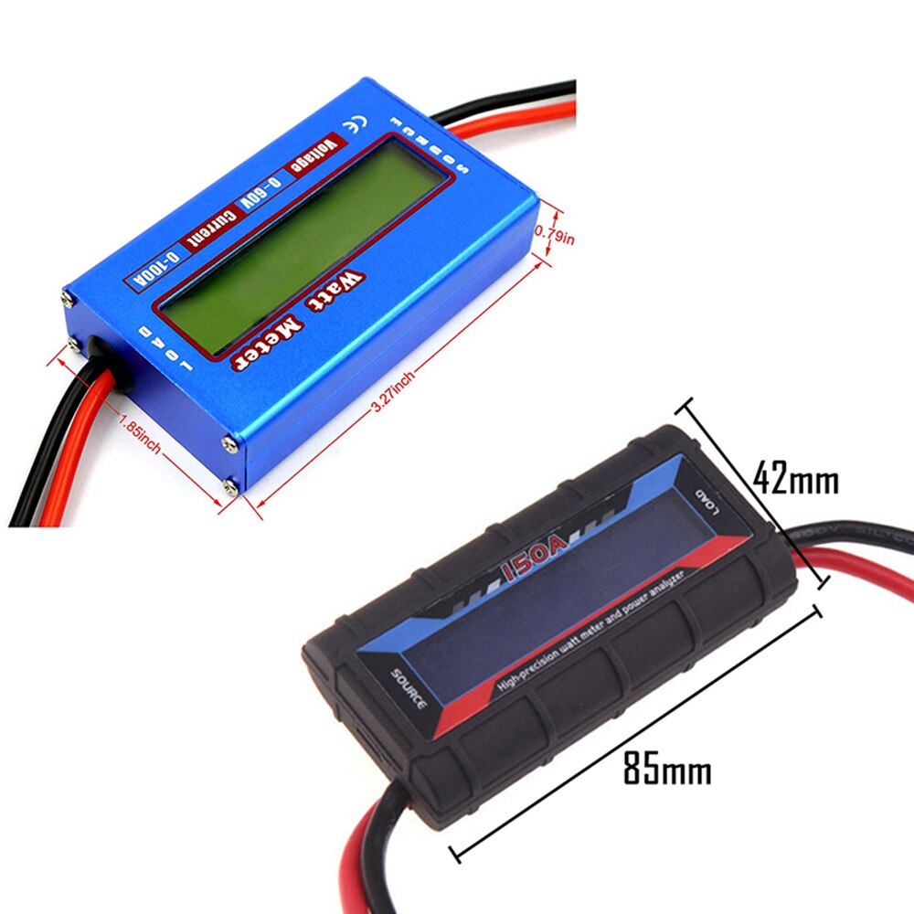 Høj præcision power meter lcd-skærm digital wattmeter rc watt meter balance spænding batteribalancer oplader værktøjer