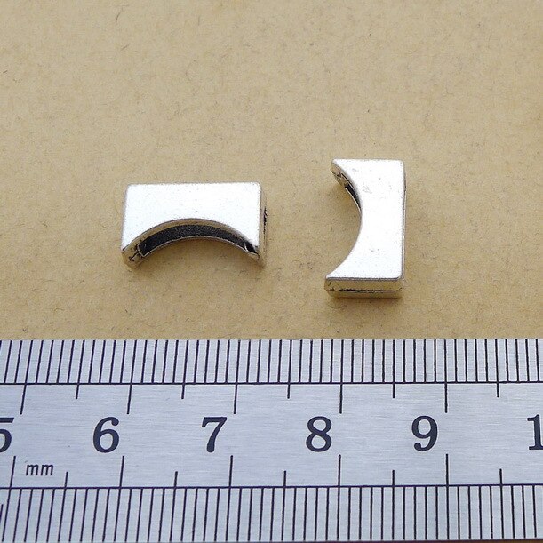 Diy Jewelry Accessories Parts Connecting Buckle Antique Silver Color 8*14mm 10 Pieces