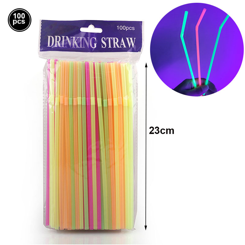 Decorações de bolo de festa de néon brilhante, banner de feliz aniversário, topper de bolo que brilha no uv, luz preta, suprimentos de festa reativos, aniversário de néon: Violeta