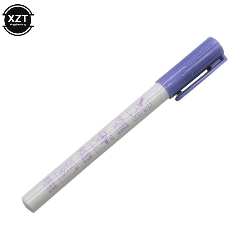 Colorful Highlighter Pen Writing Drawing Double Line mildliner Outline Pen Fluorescent Markers Letter Album Card Pen stationery: Purple
