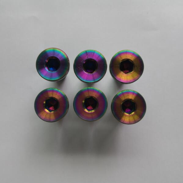 M8 x 22mm Echt Titan Bolzen Schrauben Flache Hex Buchse Kopf für Honda Bremsscheibe Schrauben Krawall Rotor schrauben