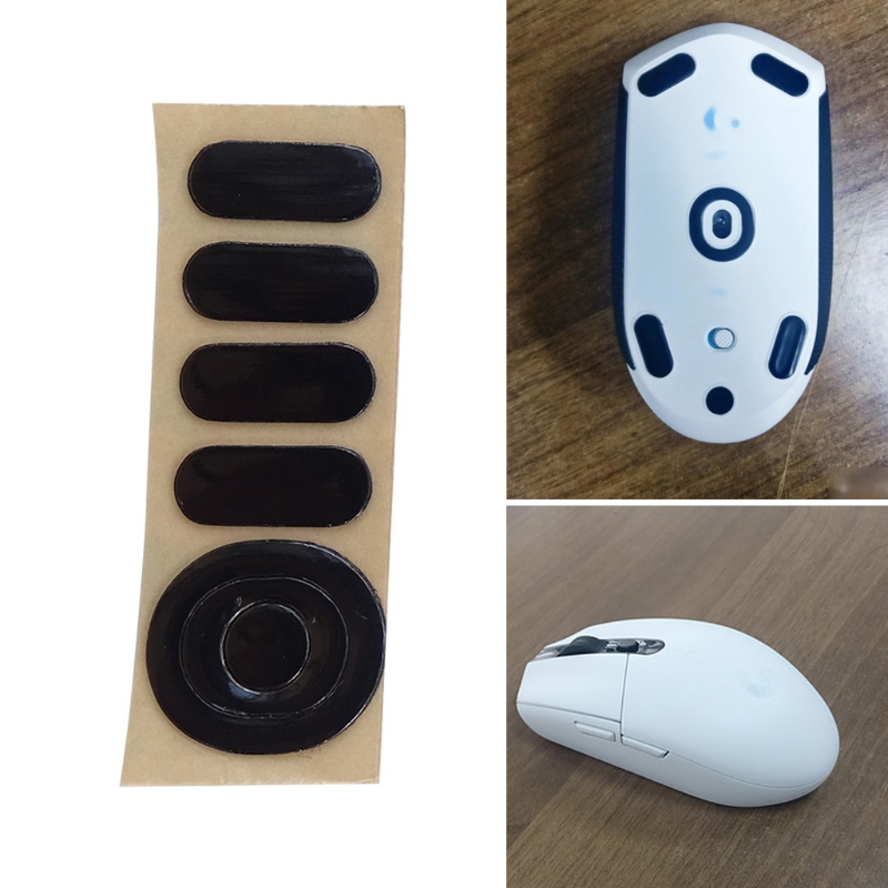 Patines para ratón Logitech G304 G305, 1 Juego de 0,6mm, con borde curvo