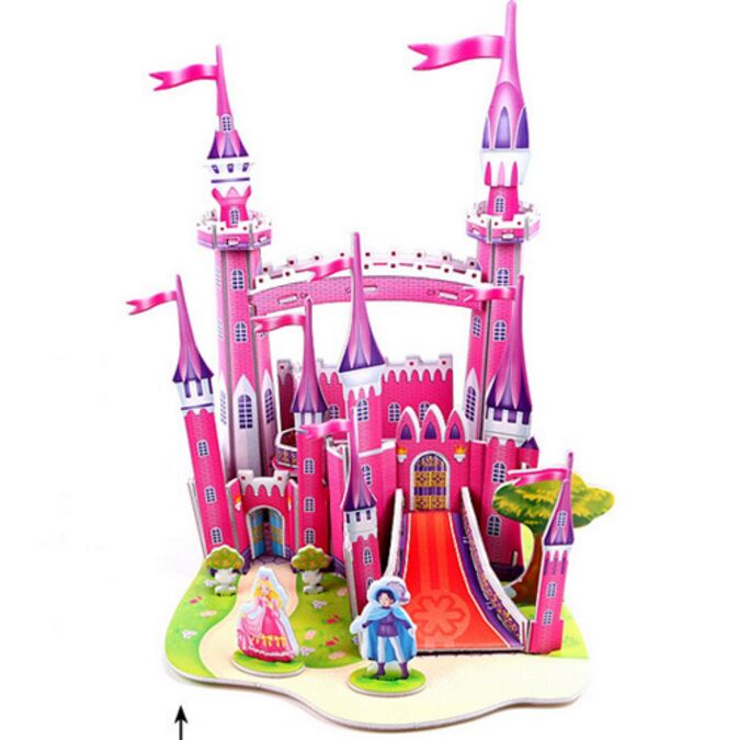 Nave da guerra Castello per bambini Giocattoli Puzzle 3D Puzzle Di Legno modello di puzzle giocattolo divertente puzzle per bambini Learning Education Cubi Magici: Puzzles 7