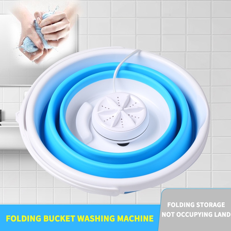 USB Folding Washing Machine 5V 1A Portable Laundry Machine lavadora portatil Mini Bucket Washing Machine For Dormitory Home
