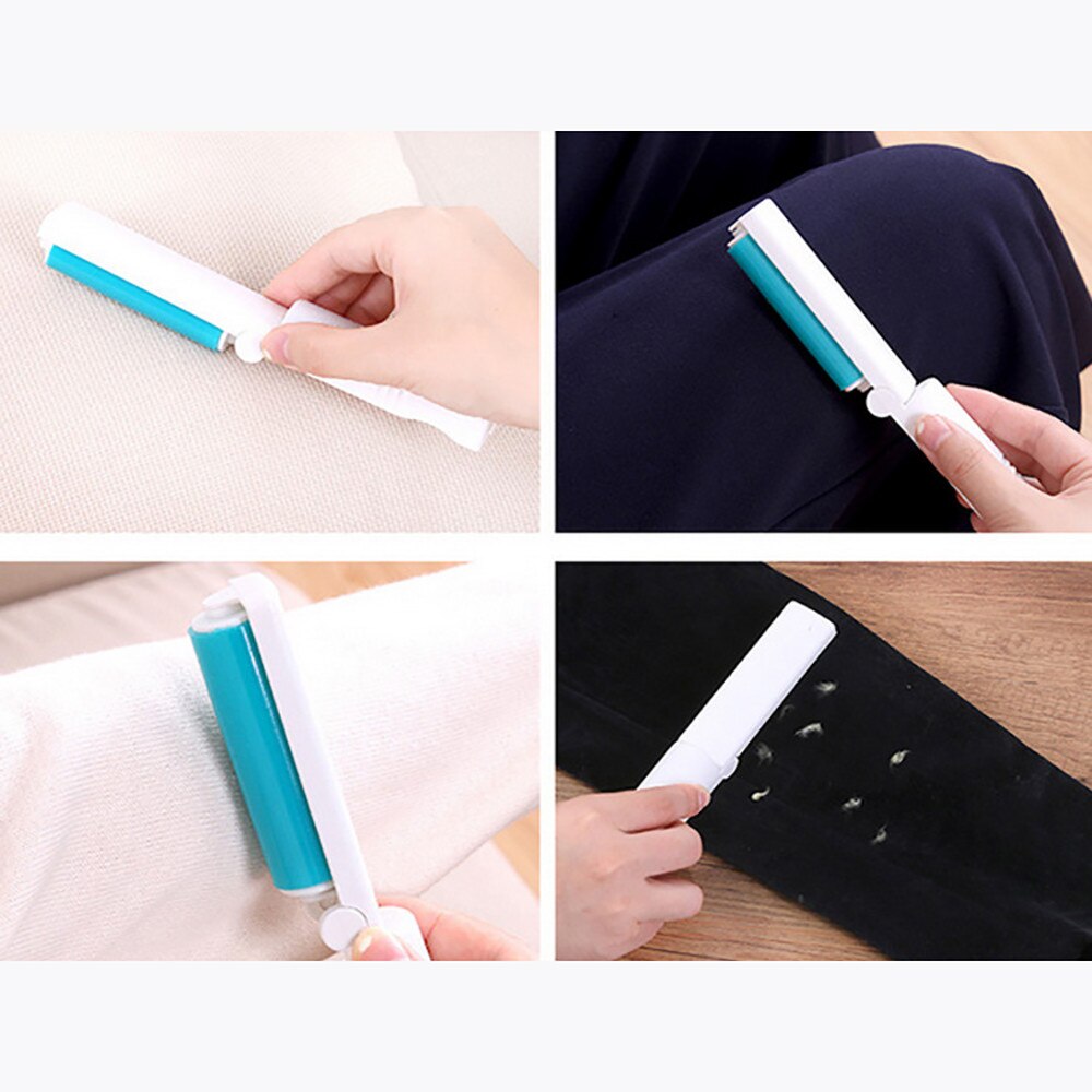 Handleiding Kleverige Haren Roller Kleren Dust Pet Hair Remover Brush Stof Roller Home Office Travel Borstel #50
