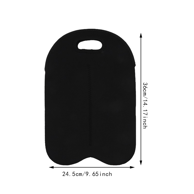 Bolsa de neopreno para botella de vino, bolsa de neopreno con aislamiento para bebidas/vino/cerveza, 2 botellas, funda refrigeradora para fiestas, 1 ud.