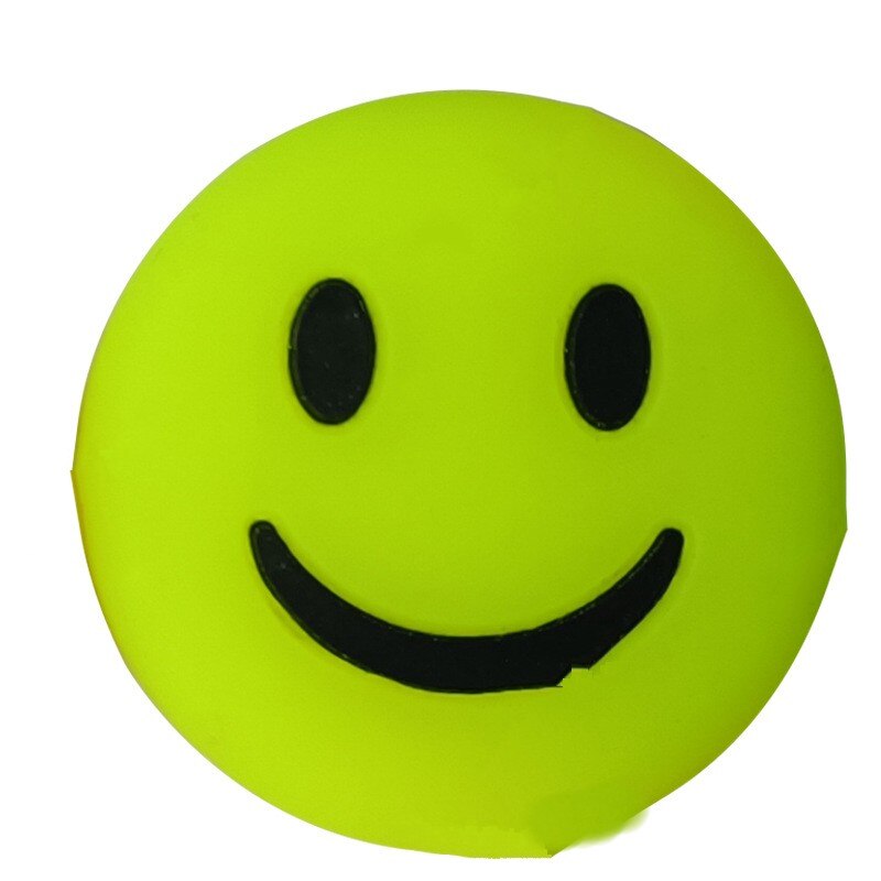 Smile Emoticon-amortiguador de vibración para raqueta de tenis, accesorio deportivo de silicona antivibración, para reducir la vibración: H